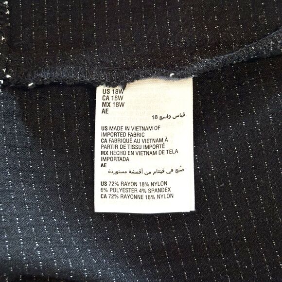 INC Women's (18W) Black & White Fair Isle Pattern Pull-on Pants Exc. Condition! - Picture 16 of 16